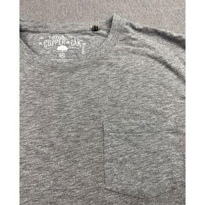 Copper & Oak Supply Co. Gray XXL Crew Neck Short Sleeve T-Shirt‎ Mens